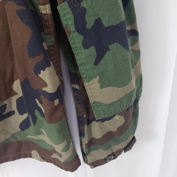 Army combat field jacket green camouflage vintage authentic Edgar Industries med - Picture 7 of 8